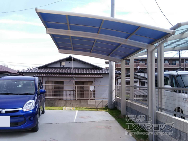 熊本県熊本市ののカーポート プレシオスポート 積雪〜20cm対応 施工例