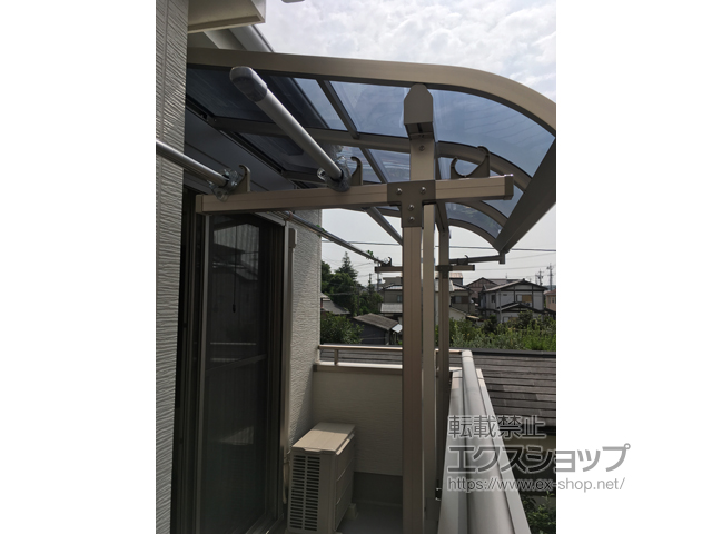 愛知県名古屋市ののバルコニー・ベランダ屋根 ソラリア R型 屋根タイプ 単体 積雪〜20cm対応 施工例