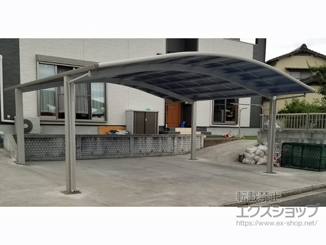福岡県鞍手郡小竹町ののカーポート レイナツインポートグラン　積雪〜20cm対応 施工例