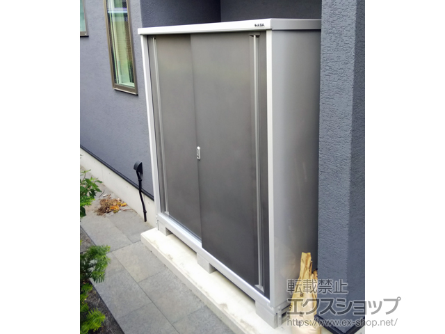 のの物置・屋外倉庫 シンプリー 一般型 1740×905×1903（MJX-179E-P） MJX-179E-P-PG 施工例