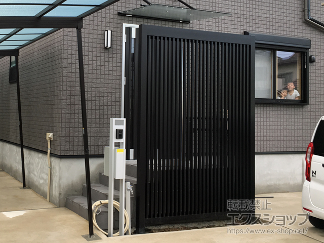 千葉県松戸市ののフェンス・柵 Gスクリーン 縦格子タイプ 間仕切りタイプ 施工例