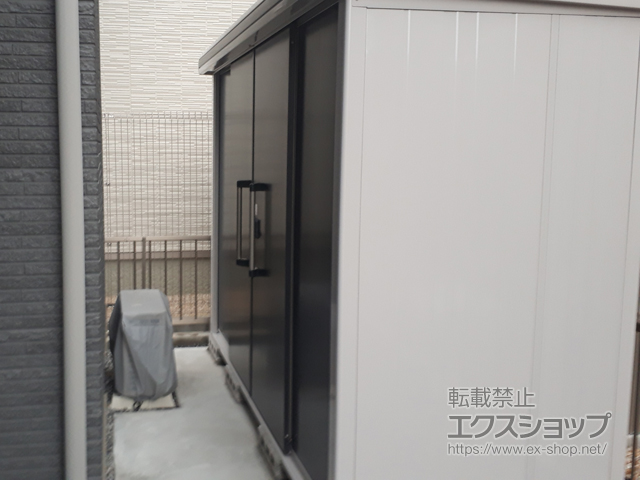 三重県四日市市のの物置・屋外倉庫 エルモ 一般型 2920×1170×2121（LMD-2911） LMD-2911-SM 施工例