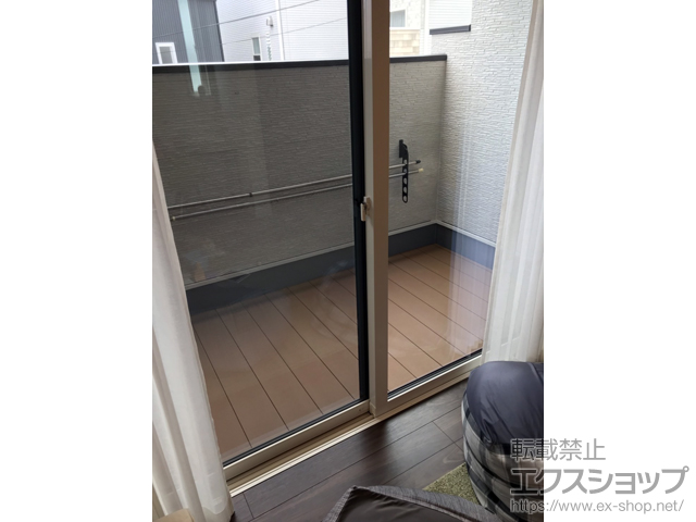 大阪府箕面市ののウッドデッキ バルコニー用 リウッドデッキ 200 施工例