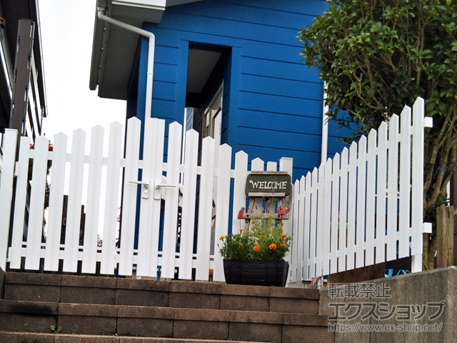 愛知県豊橋市のの門扉 ララミー 1型 両開き 施工例