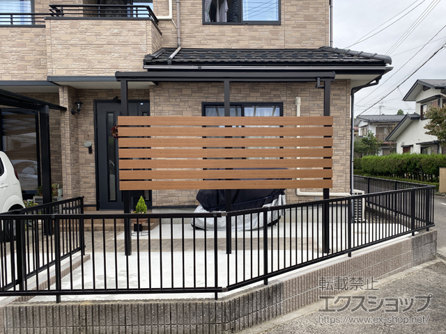 宮城県柴田郡柴田町ののフェンス・柵 ハイサモア フリーポールタイプ 施工例