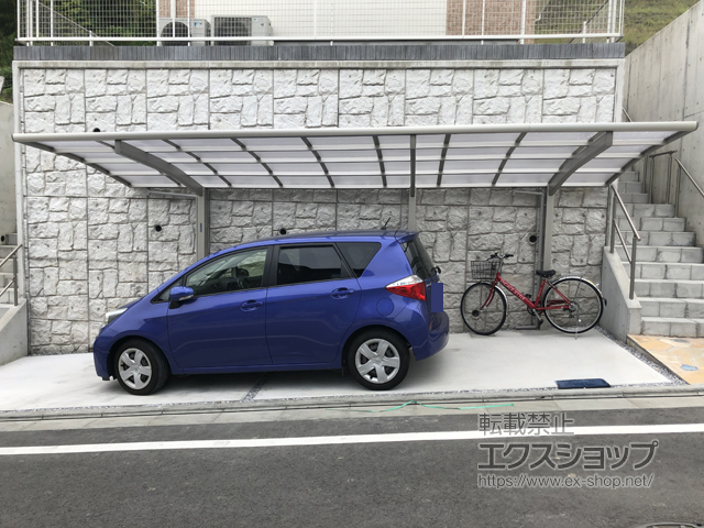 神奈川県横浜市ののカーポート レイナポートグラン 延長　積雪〜20cm対応 施工例
