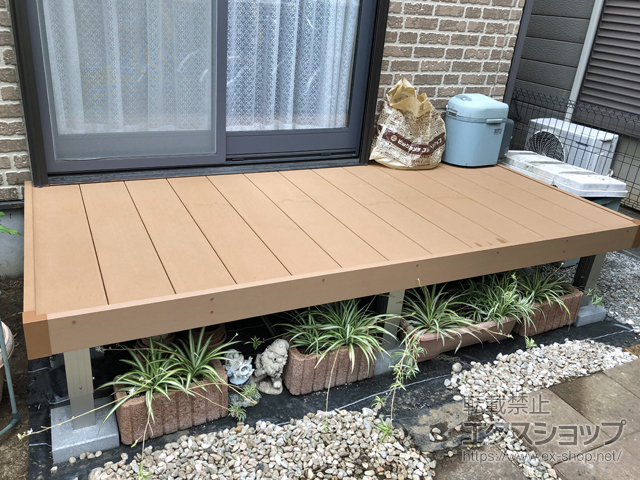 埼玉県戸田市ののウッドデッキ マージウッドデッキ 施工例