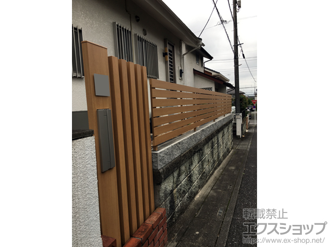 埼玉県東松山市のの機能門柱・ポスト ルシアス 機能門柱 B01型 施工例