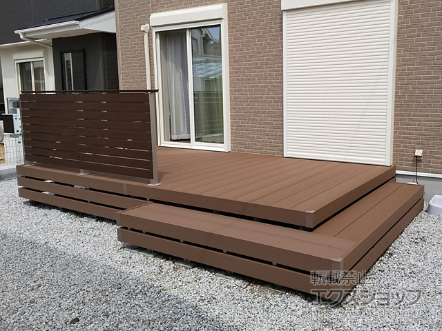 大阪府藤井寺市ののウッドデッキ リウッドデッキ 200 施工例