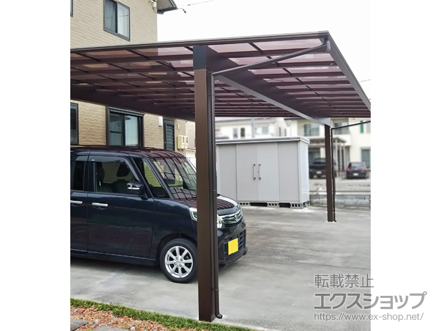 岐阜県揖斐郡池田町ののカーポート エフルージュ トリプル 積雪〜20cm対応 施工例