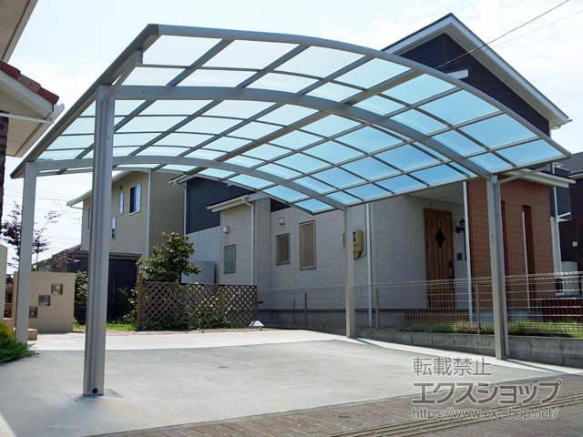 宮城県遠田郡美里町ののカーポート レイナツインポートグラン　積雪〜20cm対応 施工例