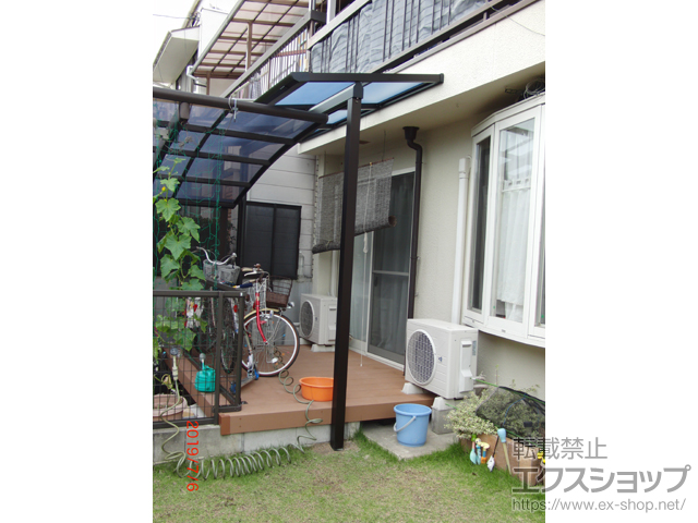 京都府乙訓郡大山崎町ののテラス屋根 ソラリア F型 テラスタイプ 単体 積雪〜20cm対応 施工例