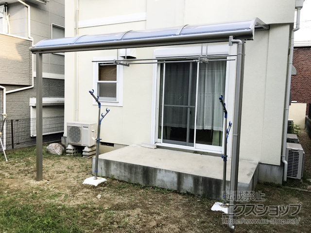 奈良県奈良市ののテラス屋根 ソラリア R型 テラスタイプ 単体 積雪〜20cm対応 施工例