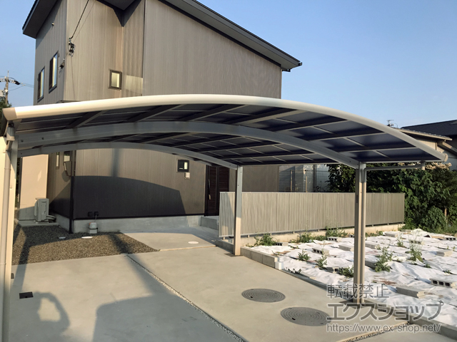 愛知県江南市ののカーポート レイナツインポートグラン　積雪〜20cm対応 施工例