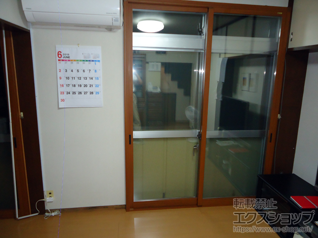 神奈川県座間市のの二重窓（内窓） インプラス ダストバリア仕様 引違い窓 2枚建 施工例