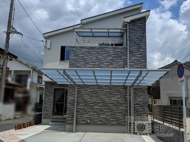 広島県呉市ののカーポート エフルージュグラン　積雪〜20cm対応 施工例