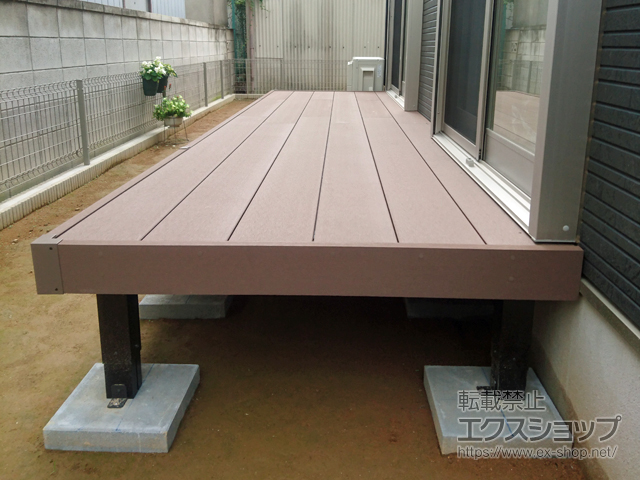 群馬県前橋市ののウッドデッキ リウッドデッキ 200 施工例