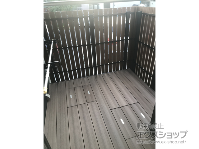 大阪府豊中市ののフェンス・柵、ウッドデッキ 樹ら楽ステージ 木彫 施工例