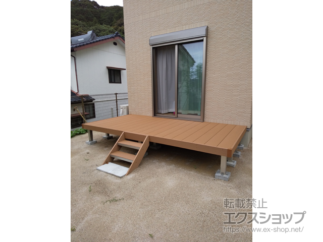 長崎県佐世保市ののウッドデッキ マージウッドデッキ 施工例