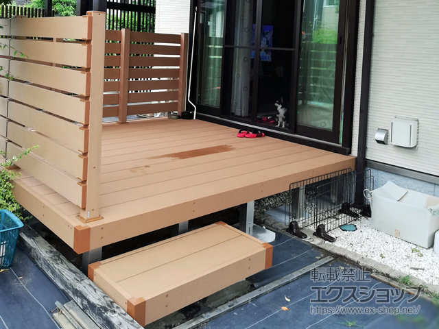 神奈川県川崎市ののウッドデッキ リウッドデッキ200 施工例