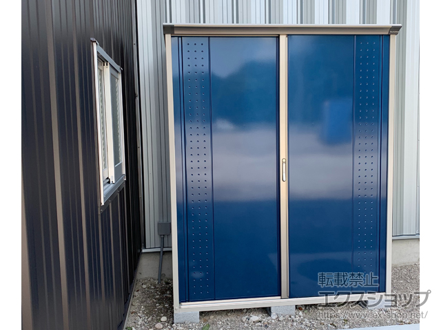 茨城県古河市のの物置・屋外倉庫 グランプレステージジャンプ 1695×750×2100（GP-177H-F） GP-177H-F-DB 施工例