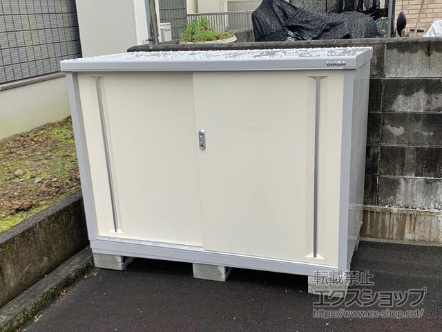 高知県宿毛市のの物置・屋外倉庫 シンプリー 一般型 1520×755×1103（MJX-157B） MJX-157B-FW 施工例