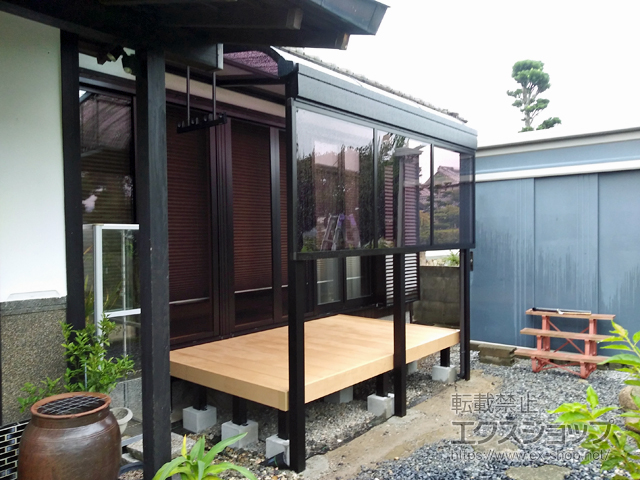 福岡県糸島市ののウッドデッキ リウッドデッキ 200 施工例