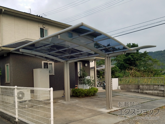 熊本県上天草市ののカーポート プレシオスポート Y合掌 積雪〜20cm対応 施工例