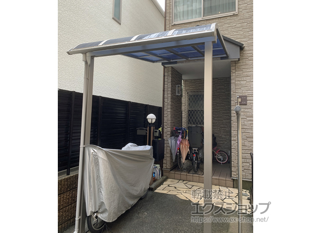 東京都板橋区ののテラス屋根 ソラリア R型 テラスタイプ 単体 積雪〜20cm対応 施工例