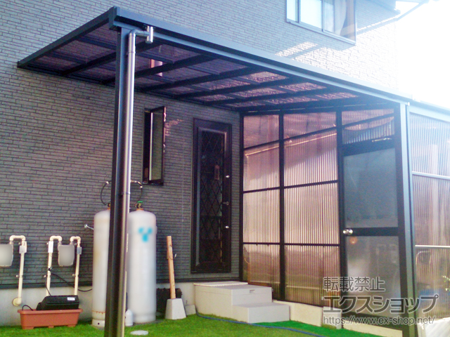 愛知県一宮市ののテラス屋根 ソラリア F型 テラスタイプ 単体 積雪〜20cm対応 施工例