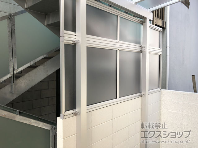 東京都練馬区ののテラス屋根 ソラリア F型 テラスタイプ 単体 積雪〜20cm対応 施工例