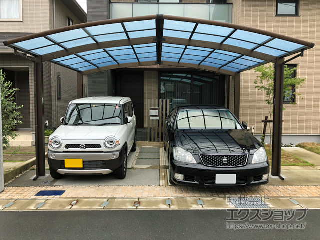 静岡県静岡市ののカーポート レイナポートグラン M合掌　積雪〜20cm対応 施工例