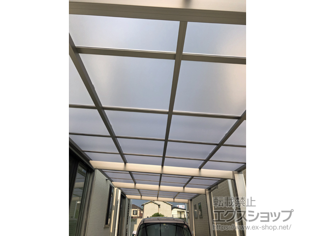 奈良県大和高田市ののカーポート ソリッドポート 縦連棟 積雪〜20cm対応 施工例