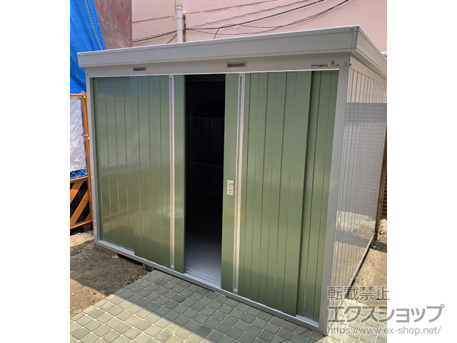 大阪府大阪市のの物置・屋外倉庫 ネクスタ 一般型 2630×2210×2020（NXN-60S） NXN-60S-OG 施工例