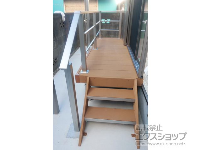 千葉県銚子市ののウッドデッキ リウッドデッキ 200 施工例