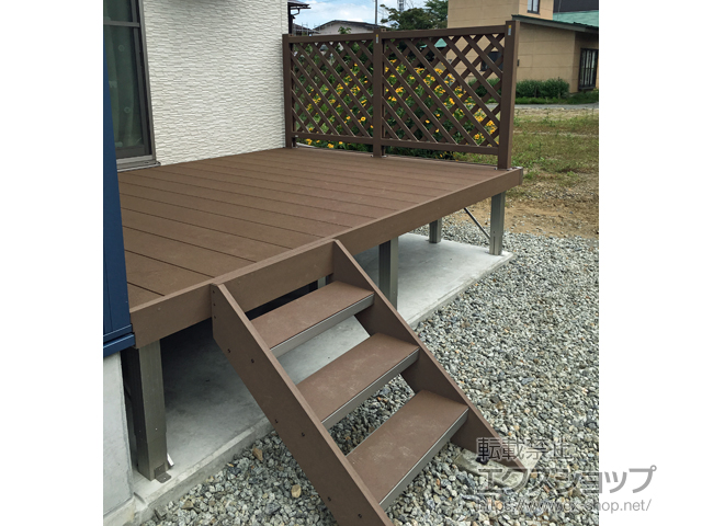 山形県米沢市ののウッドデッキ リウッドデッキ 200 施工例