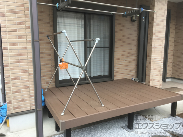 茨城県筑西市ののウッドデッキ リウッドデッキ 200 施工例
