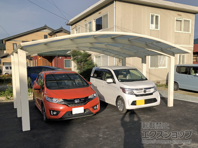 岩手県遠野市ののカーポート レイナツインポートグラン50 積雪50cm対応 施工例