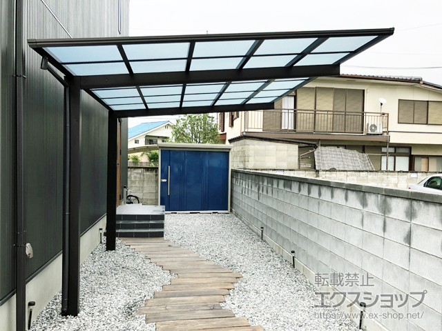 栃木県宇都宮市ののカーポート エフルージュグラン　積雪〜20cm対応 施工例