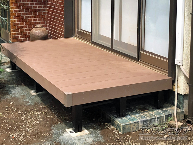 山梨県大月市ののウッドデッキ マージウッドデッキ 施工例