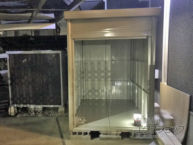 埼玉県所沢市のの物置・屋外倉庫 Mr.ストックマンダンディ (シャッター扉) 多雪型 結露減少型 1500×2290×2110 NDE-SZ1522 施工例