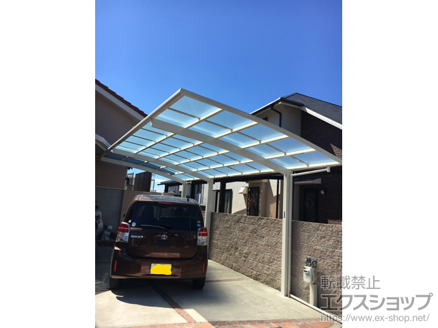 大阪府茨木市ののカーポート レイナポートグラン 延長　積雪〜20cm対応 施工例