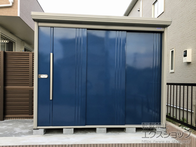 茨城県日立市のの物置・屋外倉庫 Mr.ストックマンダンディ 一般型 2532×1222×2110（ND-2512） ND-2512-D 施工例