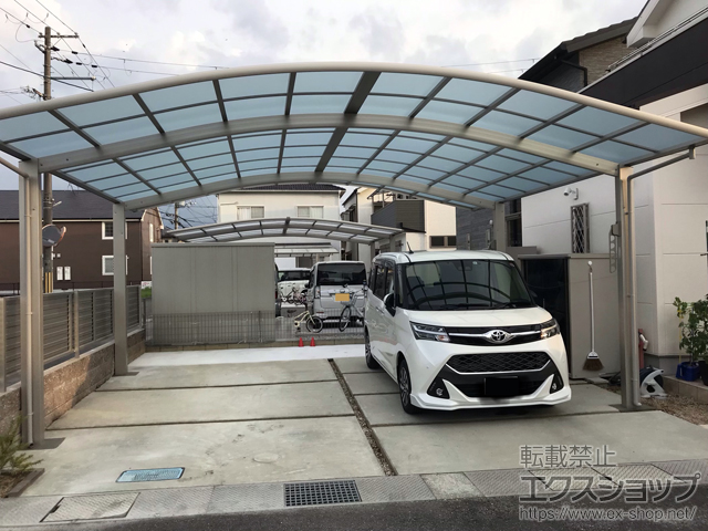 奈良県橿原市ののカーポート レイナツインポートグラン　積雪〜20cm対応 施工例