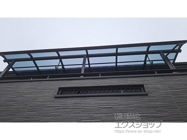 千葉県松戸市ののバルコニー・ベランダ屋根 プレシオステラス R型 屋根タイプ 連棟 積雪〜20cm対応 施工例
