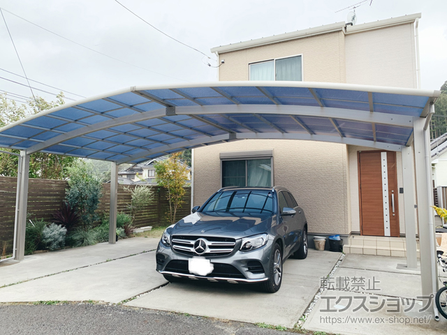 茨城県日立市ののカーポート レイナトリプルポートグラン　積雪〜20cm対応 施工例