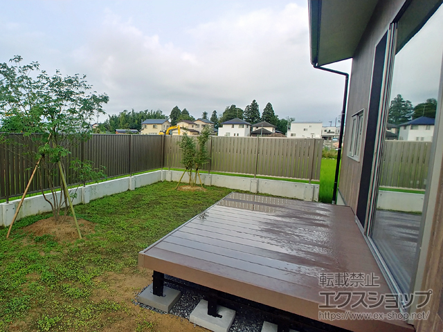 新潟県五泉市ののウッドデッキ マージウッドデッキ 施工例