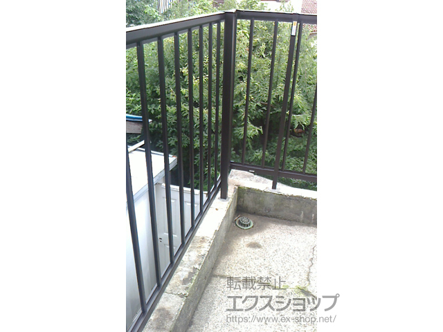 神奈川県横浜市ののフェンス・柵 ミエッタフェンス 防犯たて格子タイプ　自由柱施工 施工例