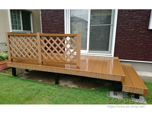 茨城県つくば市ののウッドデッキ リウッドデッキ 200 施工例