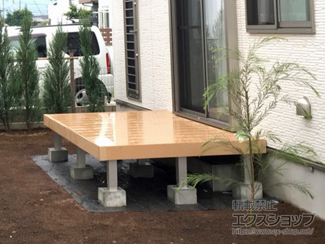 静岡県三島市ののウッドデッキ リウッドデッキ 200 施工例